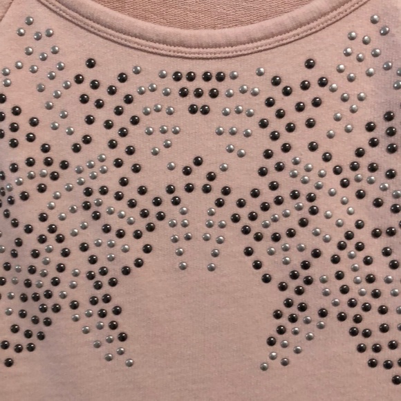 Apt 9 Sweatshirt Top Short Sleeve SZ M Pink - Picture 2 of 5